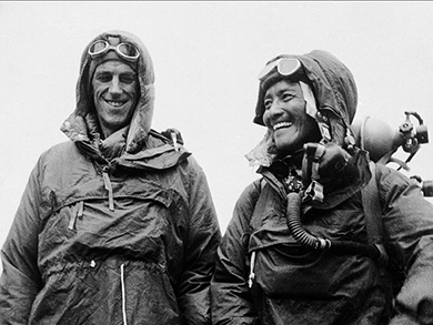 Sir Edmund Hillary und Tenzing Norgay Sherpa